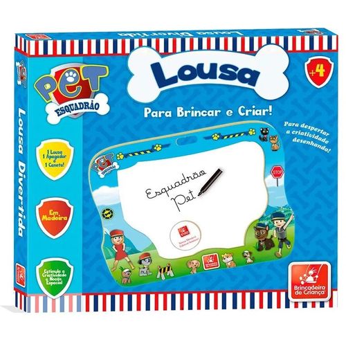 Lousa Branca Esquadrão Pet Madeira 589 Brincadeira De Criança
