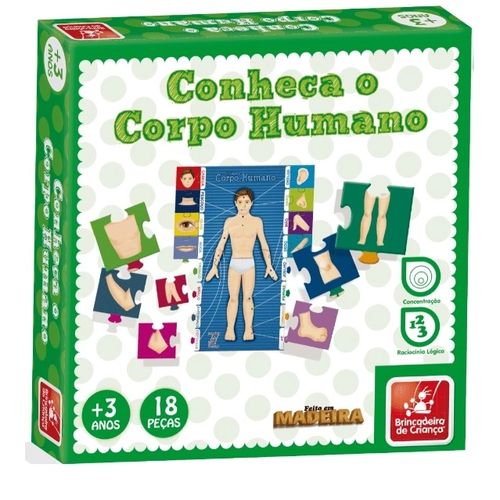 Jogo Conheça O Corpo Humano Brincadeira De Criança