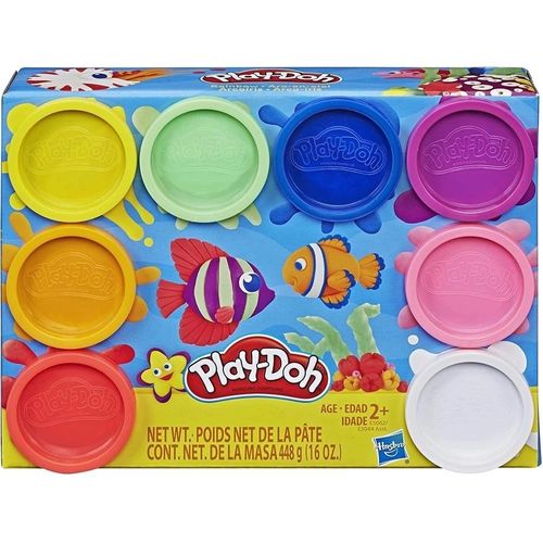 Conjunto 8 Potes Massa De Modelar Play Doh Hasbro