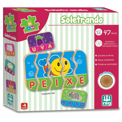 Jogo Infantil Soletrando Nig Brinquedos