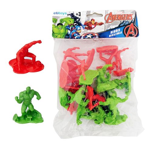 Kit Miniaturas Avengers 14 Peças Sortidos Etitoys