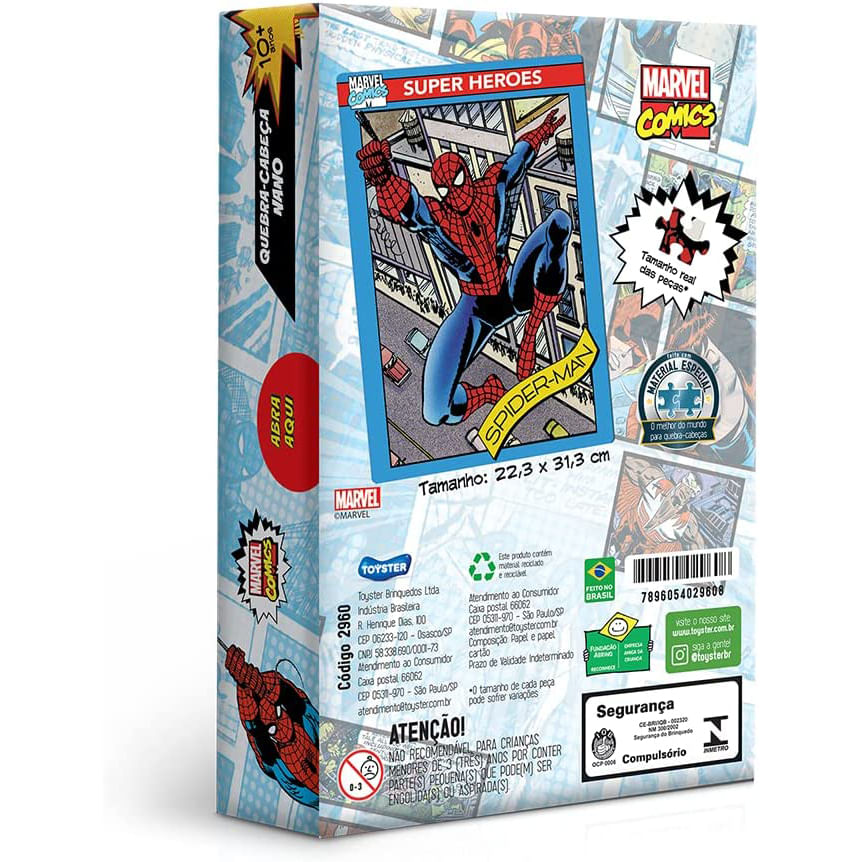 Super Kit Homem Aranha: Quebra Cabeça 60 Pç+ Jogo Da Memória