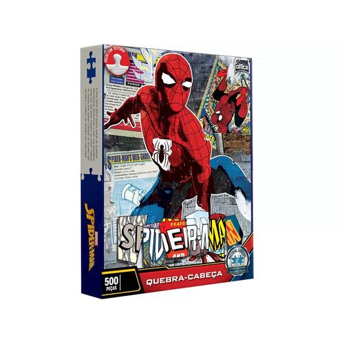 Quebra Cabeça Marvel Homem Aranha 500pCs Toyster