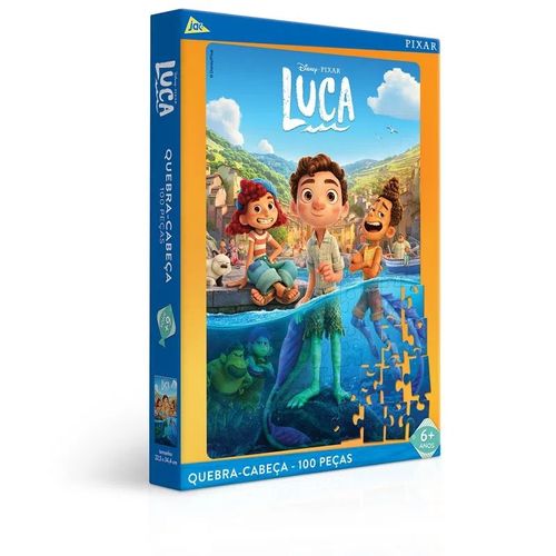 Quebra Cabeça 100pçs Disney Luca Toyster