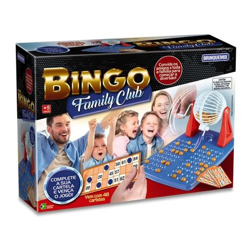 Jogo Bingo Family Club 48 Cartelas Brinquemix