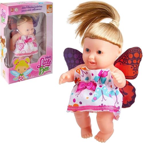 Boneca Fadinha Little Bee Loira Bee Toys