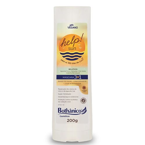 Máscara 3 em 1 Help! Sun 200ml Bothânico