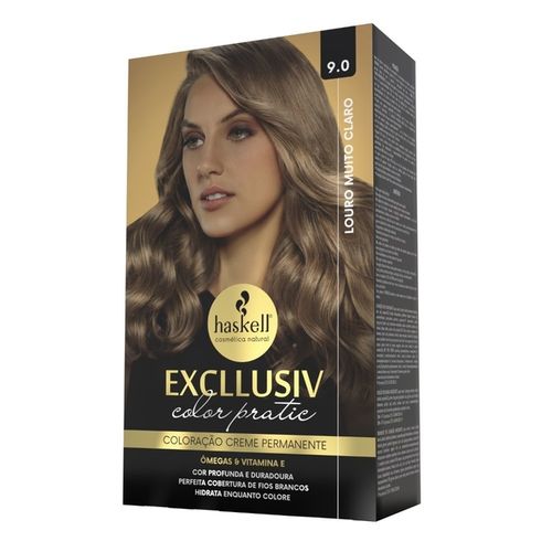 Kit Coloração Exclusiv Color Pratic 9.0 Louro Muito Claro Haskell