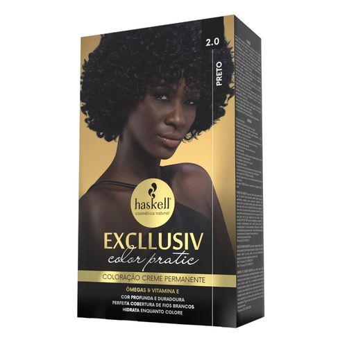 Kit Coloração Exclusiv Color Pratic 2.0 Preto Haskell
