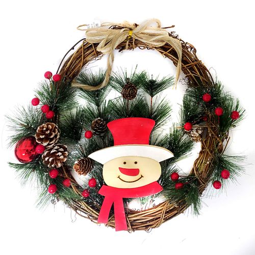 Guirlanda Boneco De Neve 30cm Rio Master