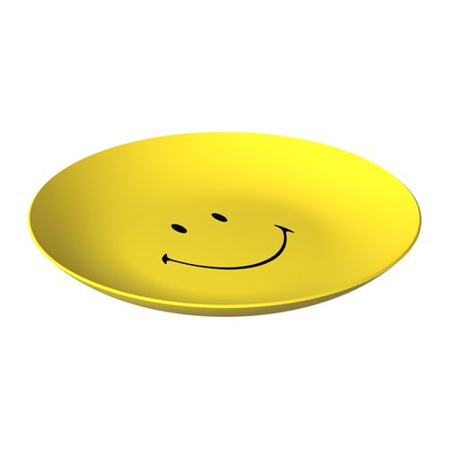 Prato Refeição Cozy Amarelo Smiley e Coza