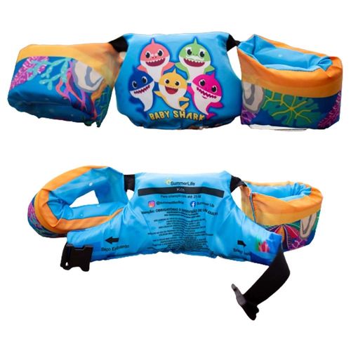 Boia Colete Infantil Baby Shark Azul Summer Life
