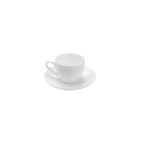 Xícara de Café com Pires Porcelana Clean 100ml 8497 Lyor
