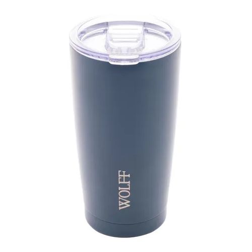 Copo Térmico de Aço Inox Azul com Tampa 600ml Wolff