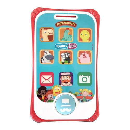 Brinquedo Smartphone Mundo Bita Fazendinha Yes Toys