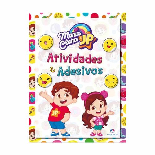 Livro Educativo Maria Clara E JP Atividades E Adesivos Ciranda Cultural