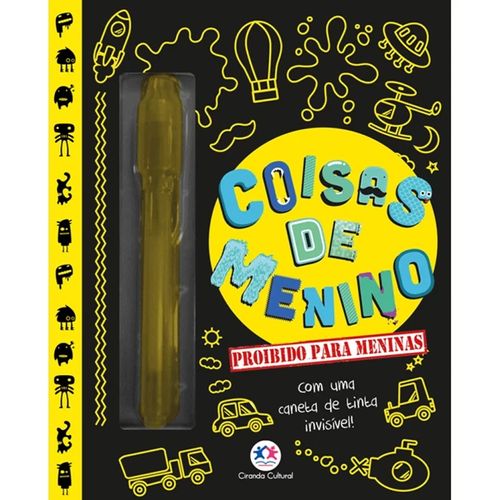 Livro Coisas De Menino Com Caneta InvisIvel Ciranda Cultural