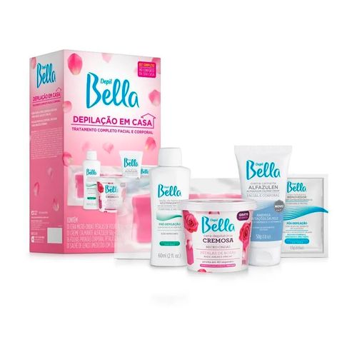 Kit Depilação Em Casa 5 Produtos Depil Bella