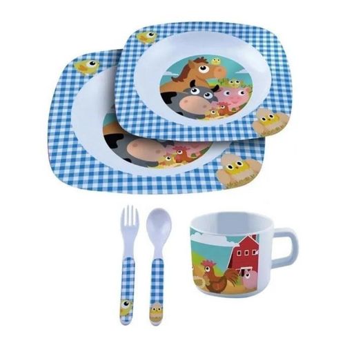 Jogo Alimentação Melamine Fazendinha Yazi