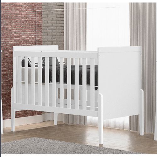 Berço Mini Cama Emilly Branco Acetinado Canaã