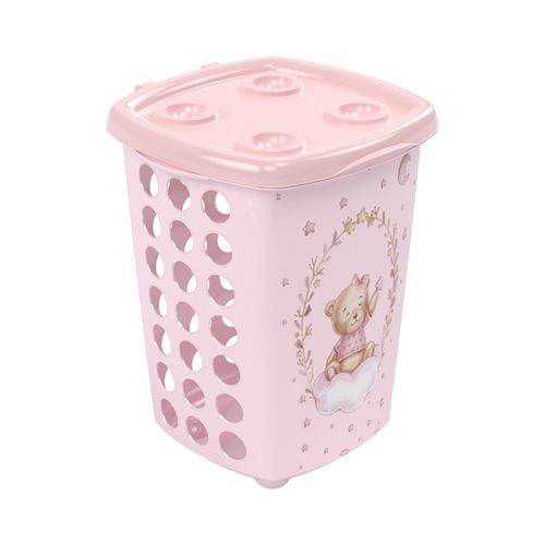 Cesto Ursinha 38L Rosa 8207 Plasútil