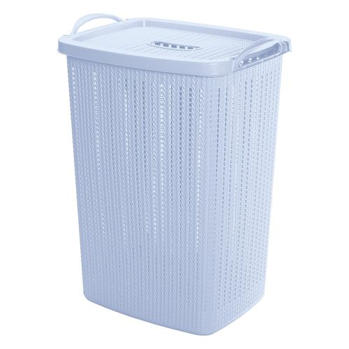 Cesto de Roupas Trama 40 Litros Azul 9377 Plasútil