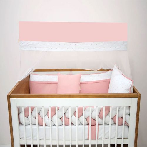 Kit Berço 9 Peças Sonhar Rosé Afeto Brubrelel