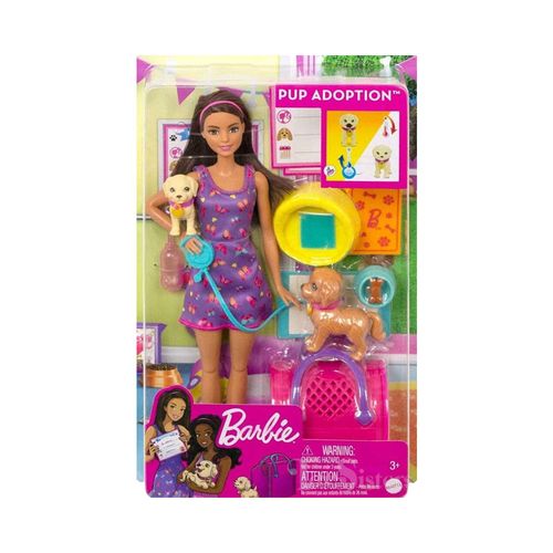 Barbie Adota Um Cachorro Morena Hkd86 Mattel