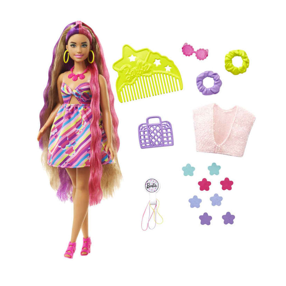 Barbie Penteados Styling Head Hair Boneca C/ Acessórios