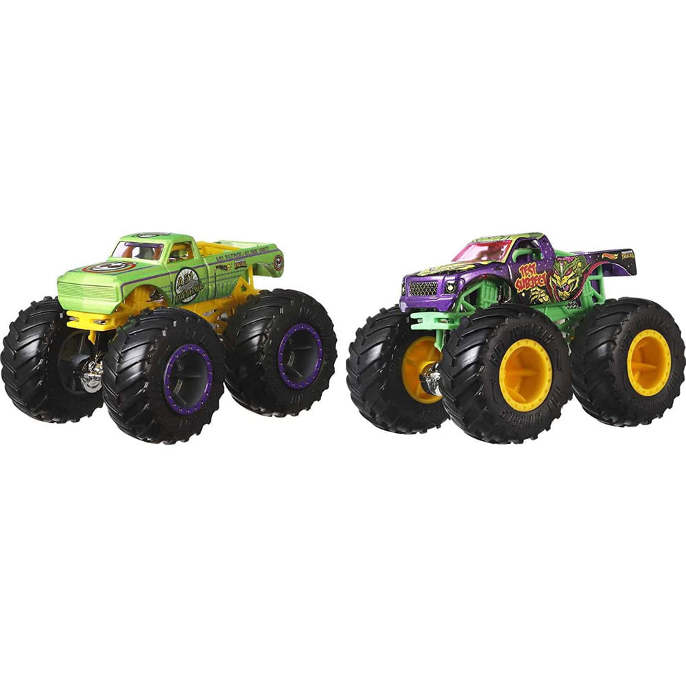 Pista de Corridas Hot Wheels Monster Trucks 2 Carros