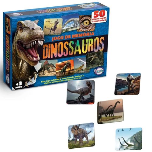 Jogo Da Memória Dos Dinossauros 12161 Toia