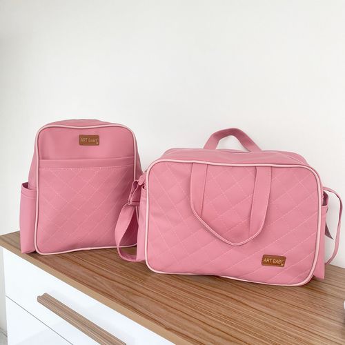 Kit Bolsa Maternidade (bolsa e mochila) Rosê Juliana Art Baby