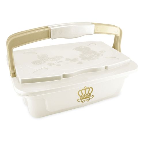 Organizador 5.6l Com Alça Majestic Branco Dourado Cajovil