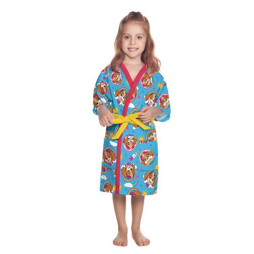 Roupão Aveludado Feminino Patrulha Canina Tamanho PP Lepper