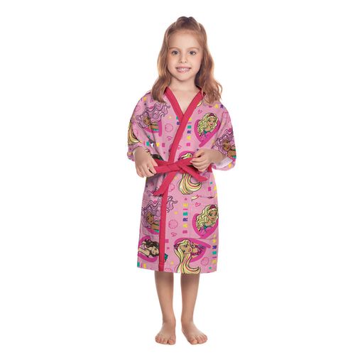 Roupão Aveludado Barbie Tamanho G Lepper