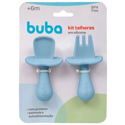 Kit Talher De Silicone 15816 Azul Buba