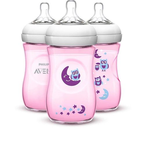 Kit de 3 Mamadeiras Pétala 260ml Lilás Avent Philips