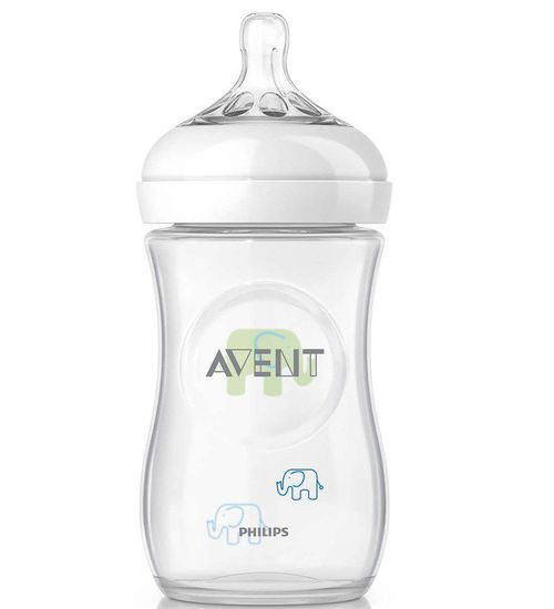 Mamadeira Pétala Azul/Verde 1m  260ml Avent Philips