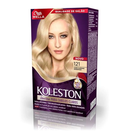 Tintura Koleston Louro Claríssimo Acinzentado 121 Wella