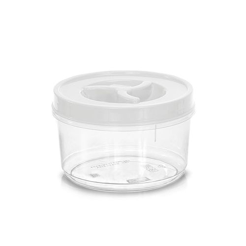 Pote Redondo Baixo Grande Transparente 1200 Ml 2575 Ercaplast