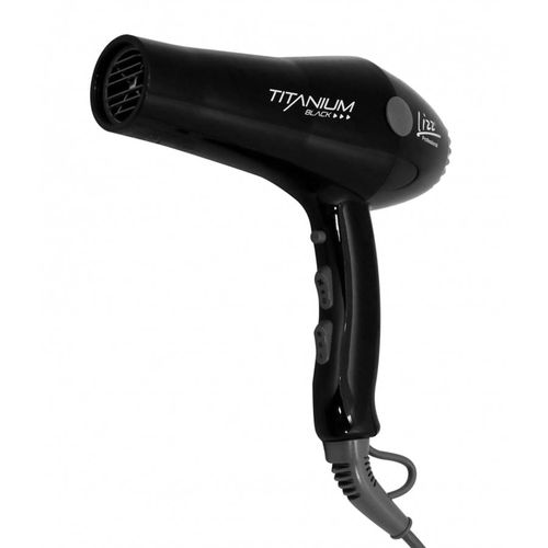Secador Titanium Black 220V ST005B Preto Lizz