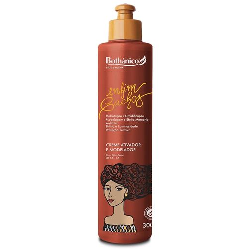 Creme Ativador E Modelador Enfim Cachos 300ml Bothanico