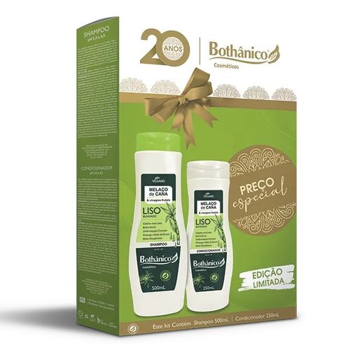 Pack Promo Melaço De Cana Shampoo 500ml Condicionador 250ml Bothanico