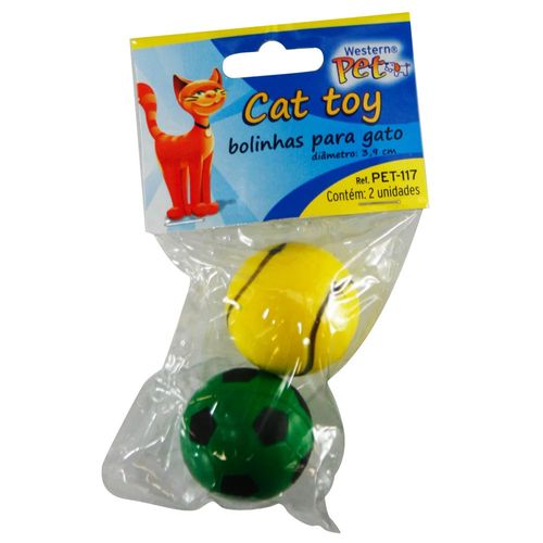 Brinquedo Para Gato Bola De Esportes Sortido Pet-117 Etilux