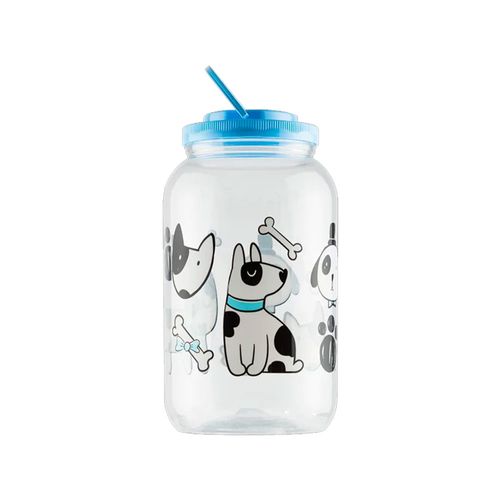 Pote De Plástico Dog Azul 3600ml Com Tampa 0400 Bandeirante