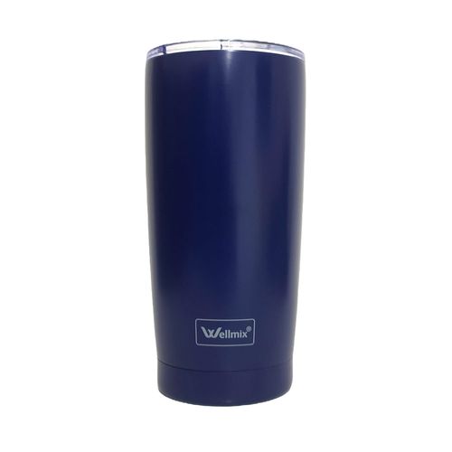 Copo Térmico 500ml Com Tampa Inox Azul Wellmix