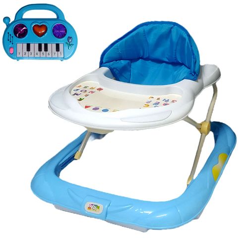 Andador Infantil Didático Azul Pianinho Baby Style