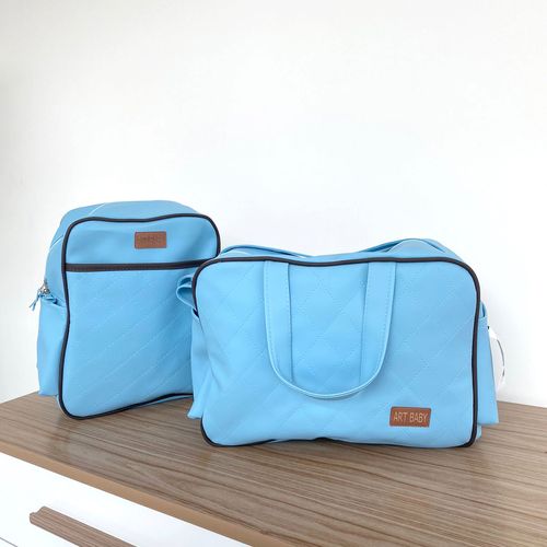 Kit Bolsa Maternidade (bolsa e mochila) Azul Juliana Art Baby