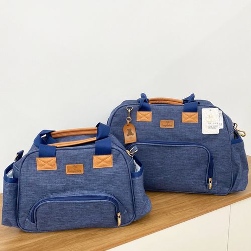Kit Bolsa Maternidade Ellen Azul Marinho Arte & Cia