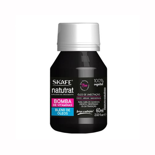 Óleo Capilar 60ml Bomba Blend de Óleos Natutrat SOS Skafe
